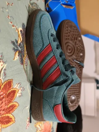 Adidas de hacoo Spezial Zapatillas Teal y Rojo