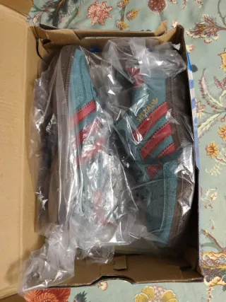 Adidas de hacoo Spezial Zapatillas Teal y Rojo