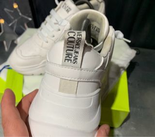 Zapatillas Versace Jeans Couture Talla 40 Blancas