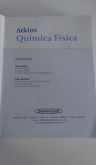 Atkins y De Paula. Química Física