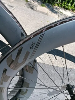 Juego de Ruedas carbono 55mm DISC NUEVAS carretera