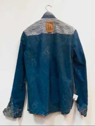 Camicia Denim Pearly King vintage Tg.M ombré