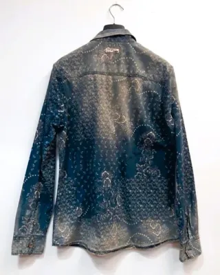 Camicia Denim Pearly King vintage Tg.M ombré