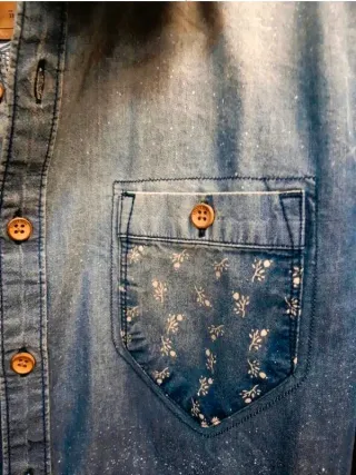 Camicia Denim Pearly King vintage Tg.M ombré
