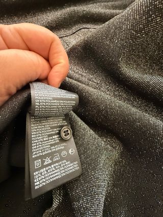 Blusa fiesta plateada brillante