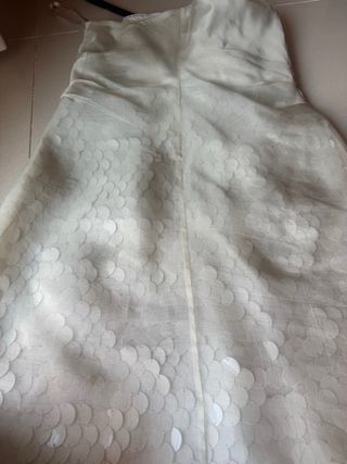 Vestido de fiesta Karen Millen beige Talla M