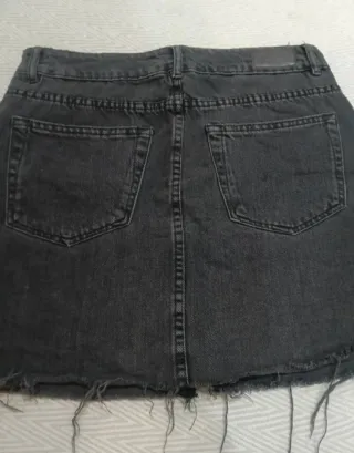 Minifalda vaquera gris Talla S/M