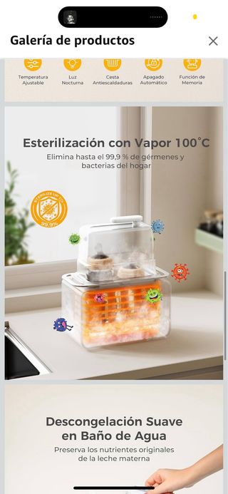 WityEye Calienta y Esteriliza Biberones Doble