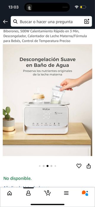 WityEye Calienta y Esteriliza Biberones Doble