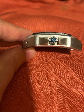 Reloj Cartier Cuadrado Negro y Plateado