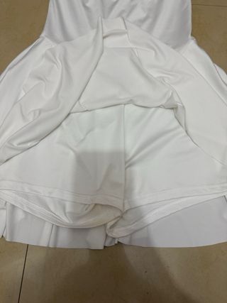 Vestido pantalón blanco strapless