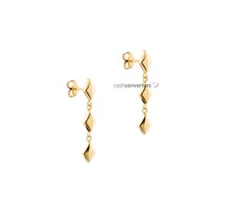 pendientes oro 18k con circonita