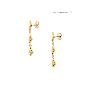 pendientes oro 18k con circonita