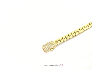 pulsera oro 18k con piedra con circonita