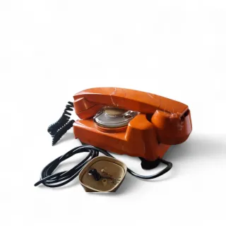 Telefono Marchetti Vintage Arancione Anni '70