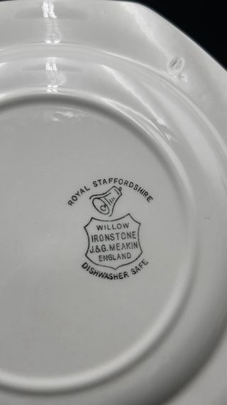 6 Piatti Royal Staffordshire Willow Blu