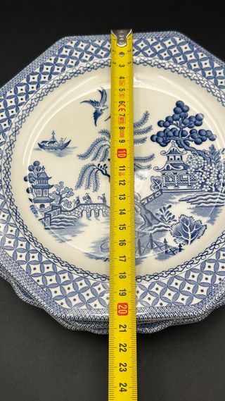 6 Piatti Royal Staffordshire Willow Blu