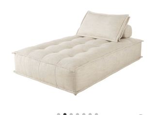 Chaise longue componibile beige