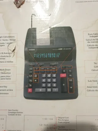 Calculadora Impresora Casio FR-620TEC