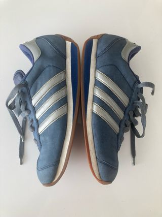 Adidas Country 38.5 Azul y plata