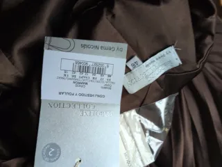 Vestido largo halter marrón