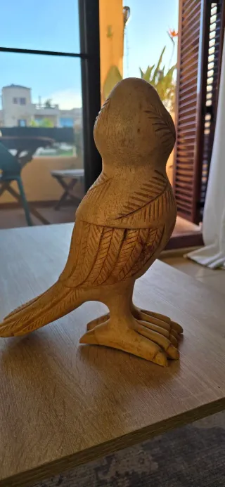 Tucán Madera Tallado Mano Escultura Artesana