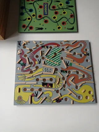 Laberinto de madera con números