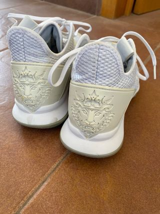 Zapatillas Nike Baloncesto Blancas y Plateadas