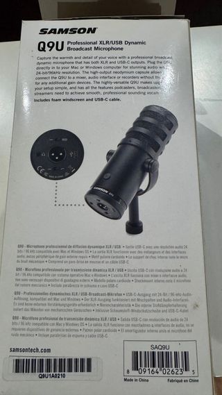 Micrófono Samson Q9U XLR/USB