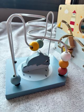 Cubo actividades madera bebé Montessori