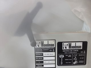 Sierra de cinta Woodman SC-400E