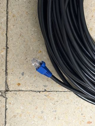 Cable Red Ethernet RJ45 30m Negro
