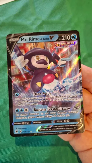 Carta Pokémon Mime di Galar V Ps. 210