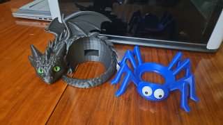 Soporte dragón para Alexa Echo Dot 3D
