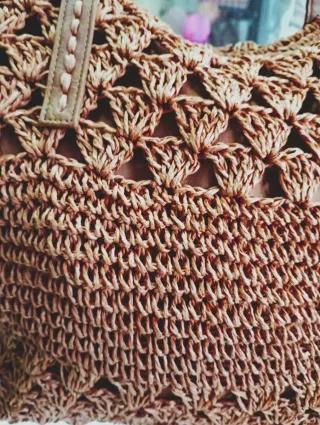 Bolso de crochet caldera
