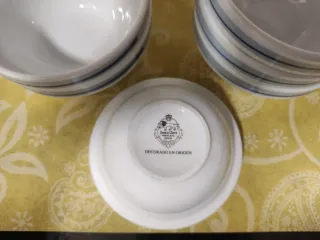 Cuencos de porcelana Santa Clara