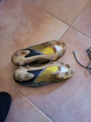 Nike Phantom Botas Fútbol Gris/Amarillo