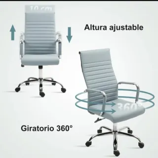 Silla de oficina giratoria basculante muy cómoda