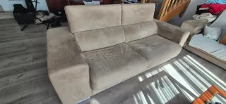 Sofá 2 plazas amplias beige