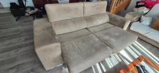 Sofá 2 plazas amplias beige