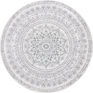 Alfombra Redonda 160cm Gris - Nueva