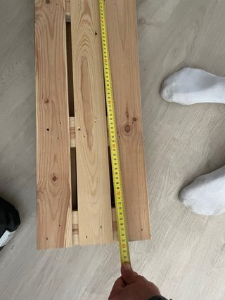 Estantería de madera natural 40x30 y 21x80