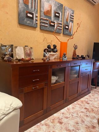 Conjunto Salón Cerezo Macizo