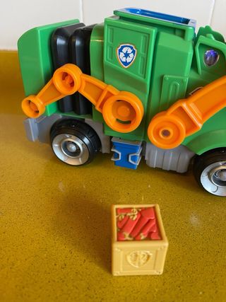 Camión Patrulla Canina Rocky Basura Articulado