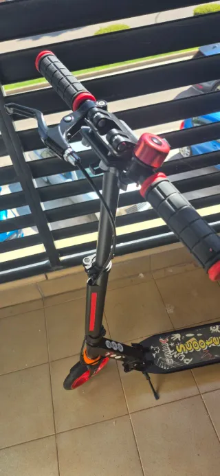 Patinete Scooter Costway Negro/Rojo