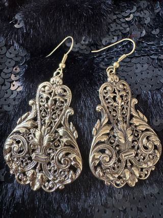 Pendientes Vintage Filigrana Dorados