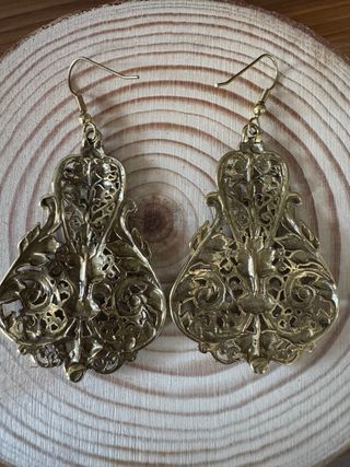 Pendientes Vintage Filigrana Dorados