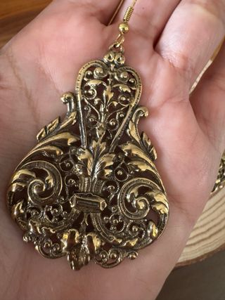 Pendientes Vintage Filigrana Dorados