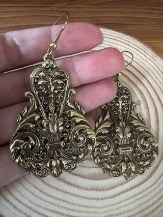 Pendientes Vintage Filigrana Dorados
