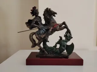 Figura San Jordi y el Dragón Bronce
